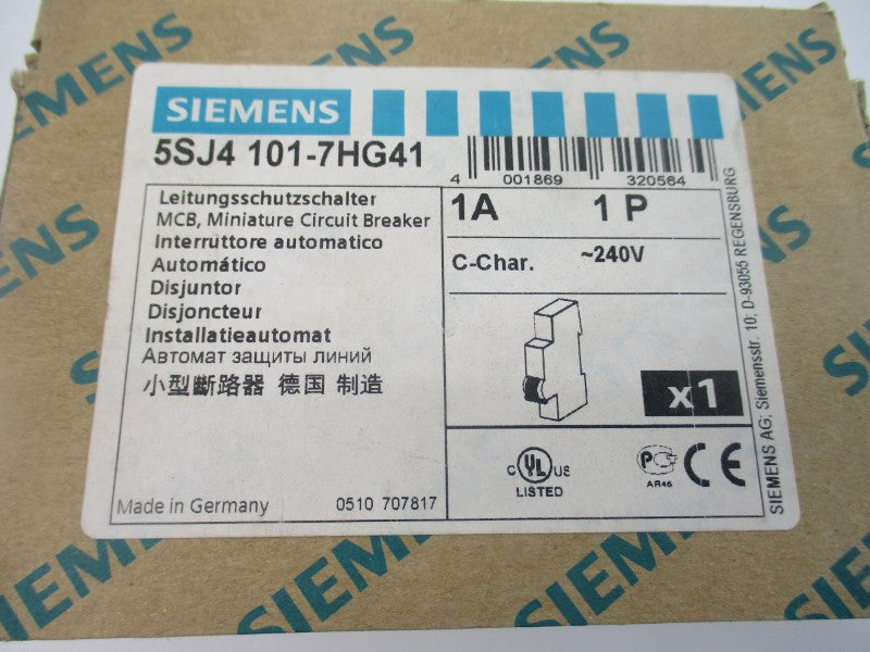 SIEMENS 5SJ4101-7HG41 240V 1A NSMP