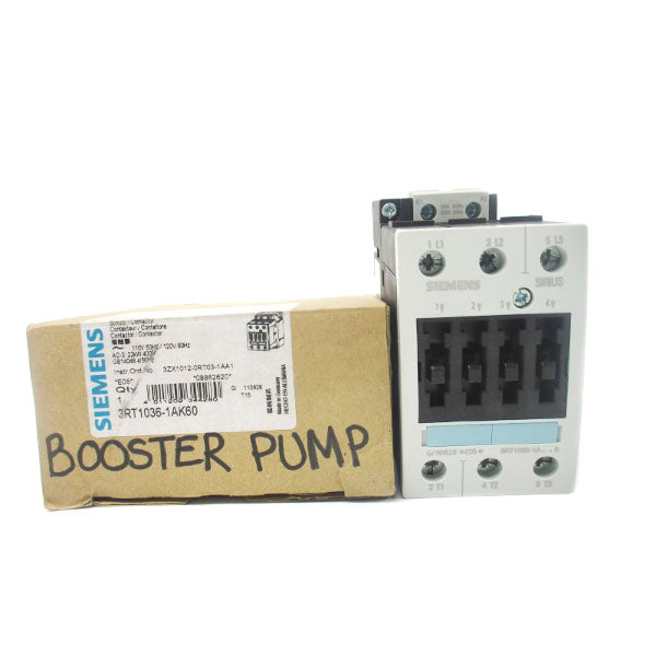 SIEMENS 3RT1036-1AK60 110/120V 50A NSMP