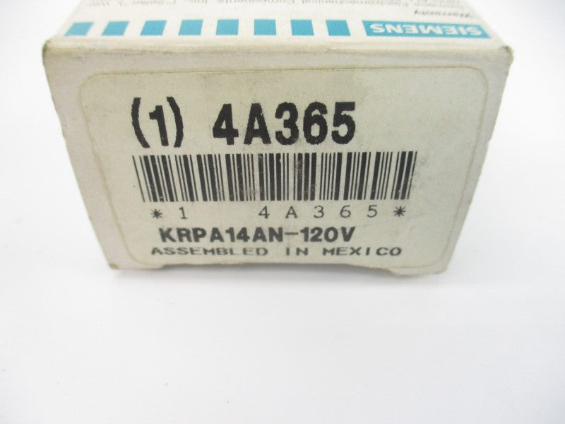 SIEMENS KRPA14AN-120V 120V 10A NSMP