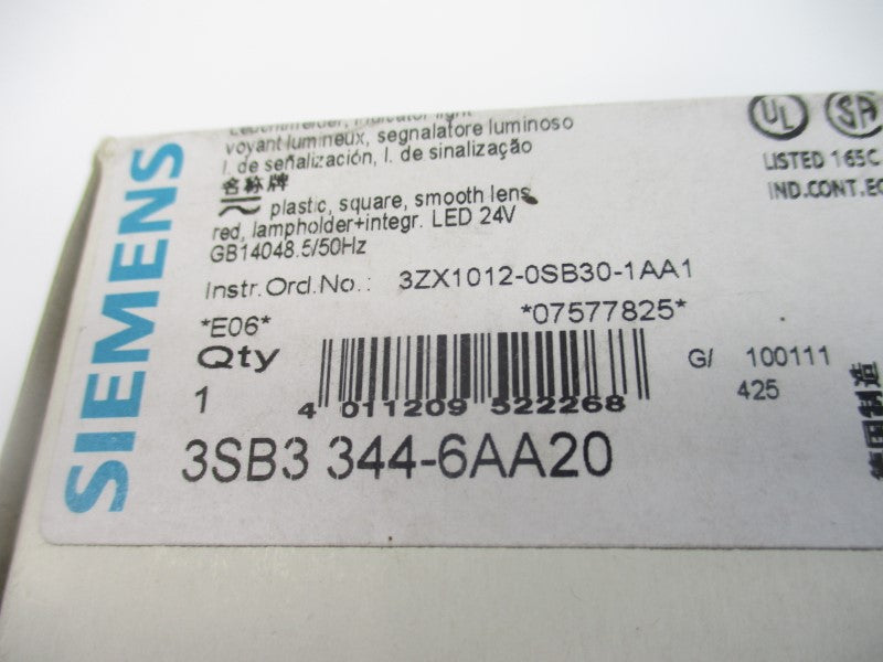 SIEMENS 3SB3344-6AA20 24V NSMP