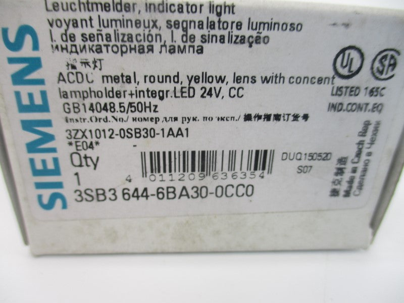 SIEMENS 3SB36446BA30-0CC0  24V NSMP