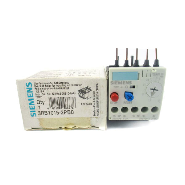 SIEMENS 3RB1015-2PB0 600VAC 1.5-6A NSMP