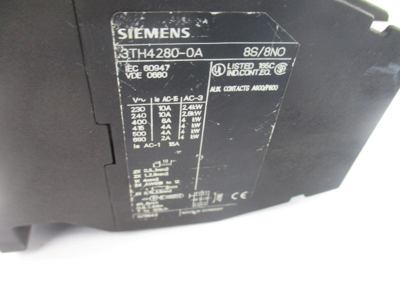 SIEMENS 3TH4280-0A 110/120V 16A NSNP