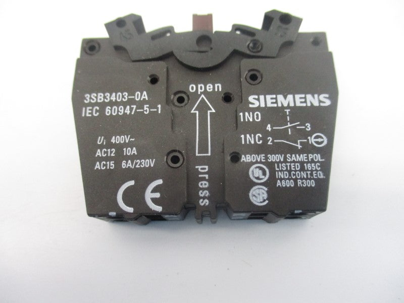 SIEMENS 3SB3403-0A 400V 10A NSNP