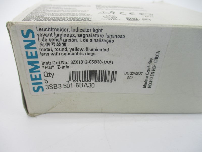 SIEMENS 3SB3501-6BA30 NSMP