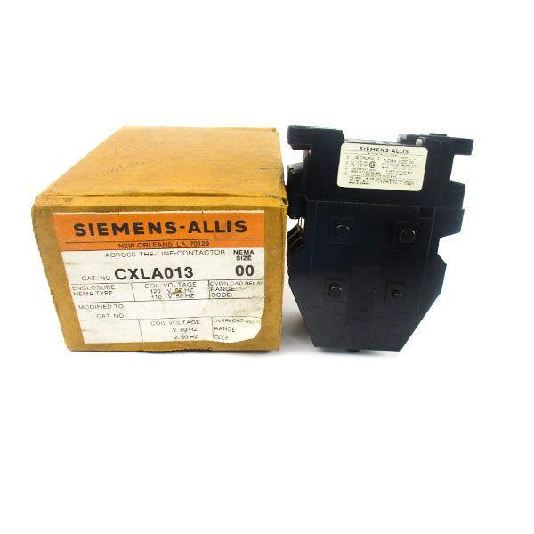 SIEMENS CXLA013 110/120V 9A NSMP