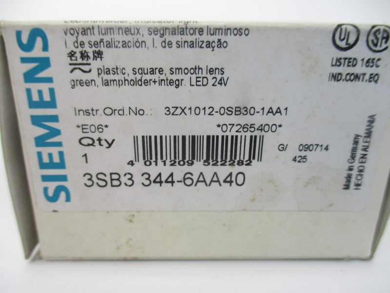SIEMENS 3SB3344-6AA40 24V NSMP