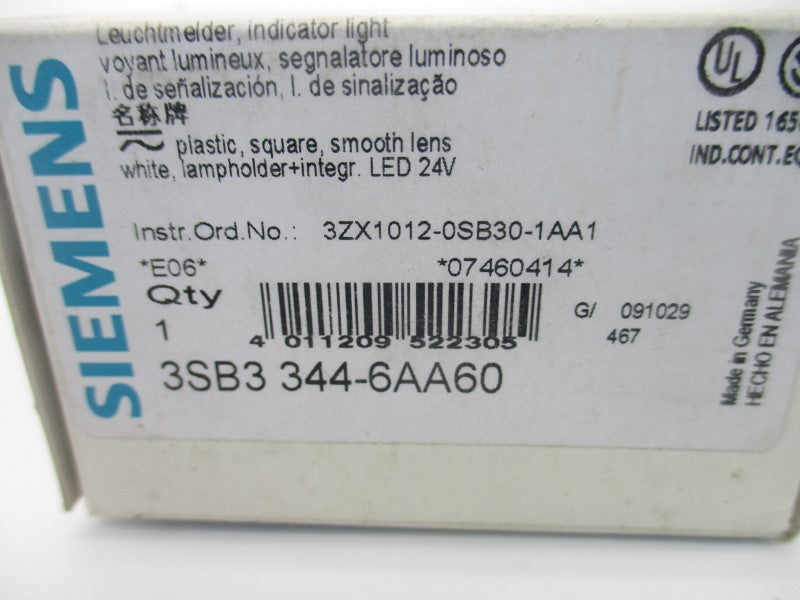 SIEMENS 3SB3344-6AA60 24V NSMP
