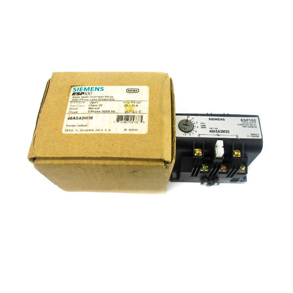 SIEMENS 48ASA3M20 SER. C 600VAC .25-1.0A NSMP