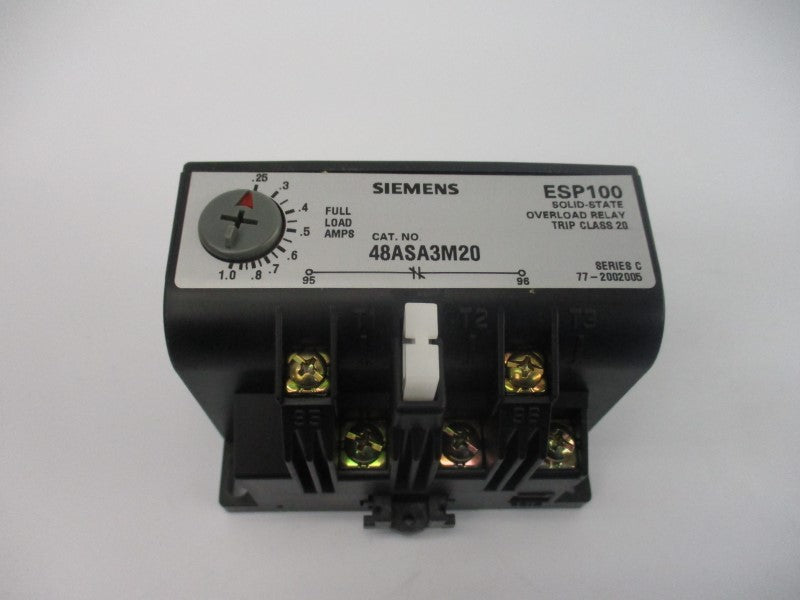 SIEMENS 48ASA3M20 SER. C 600VAC .25-1.0A NSMP