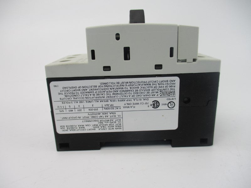 SIEMENS 3RV1011-1HA15 600V 5.5-8A NSMP