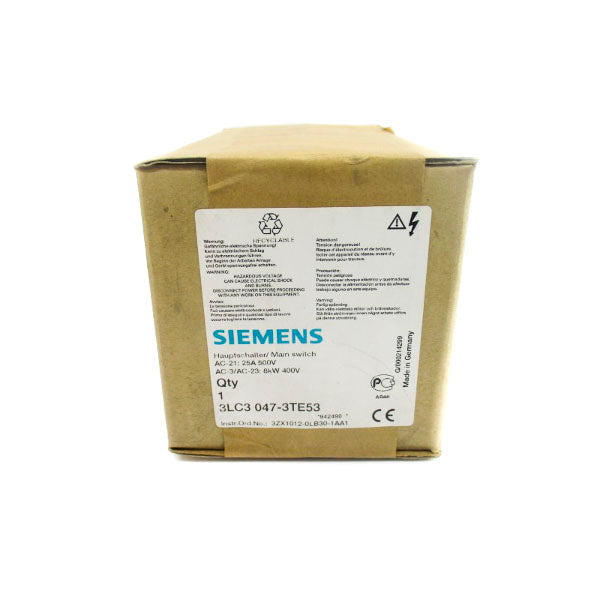 SIEMENS 3LC3047-3TE53 500V 25A NSFS