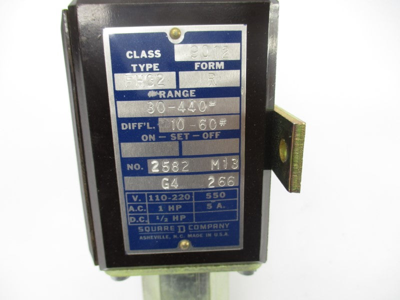 SQUARE D 9012FHG2R 110-220V 5A 30-440 UNMP