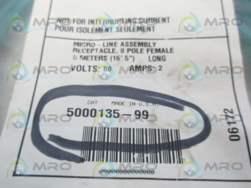 COOPER 5000135-99 MICRO-LINE ASSEMBLY RECEPTACLE *NEW IN FACTORY BAG*
