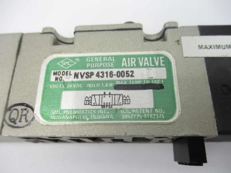 SMC NVSP4316-0052D 21-26VDC 150PSI NSNP