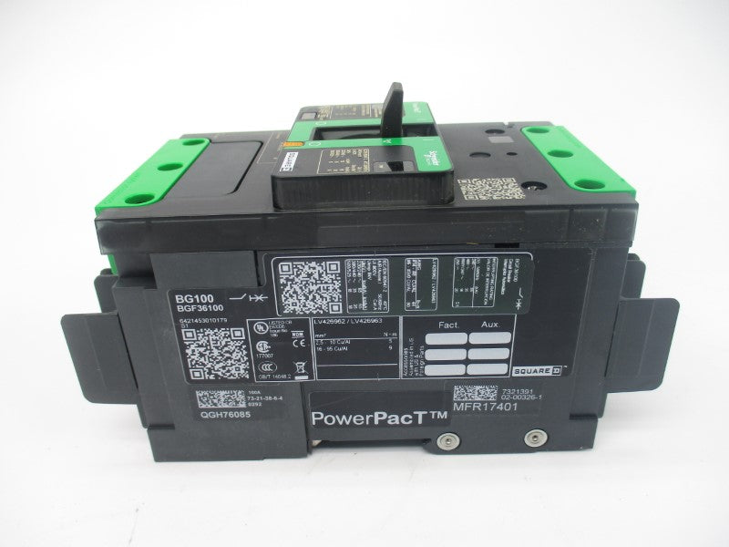 SQUARE D BGF36100 240/480V 100A NSMP
