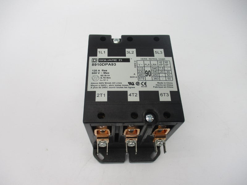 SQUARE D 8910DPA93V02 SER. A 110/120V 120A NSMP