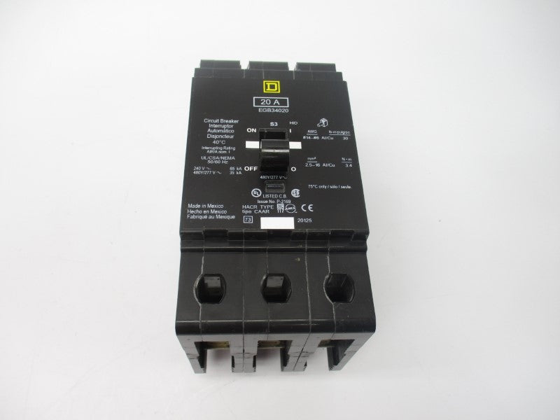 SQUARE D EGB34020 277V 20A NSMP