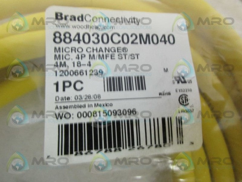DANIEL WOODHEAD 884030C02M040 MICRO CHANGE CABLE *NEW IN FACTORY BAG*