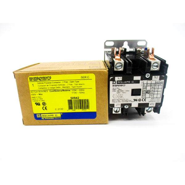 SQUARE D 8910DP42V09YCP SER. C 110/120V 50A NSMP