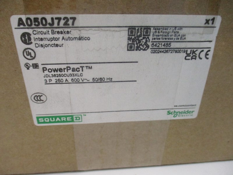 SQUARE D A050J727 600V 250A NSMP