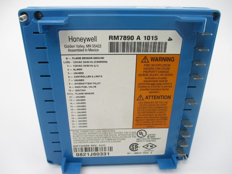 HONEYWELL RM7890A1015 120VAC (AS PICTURED) UNMP