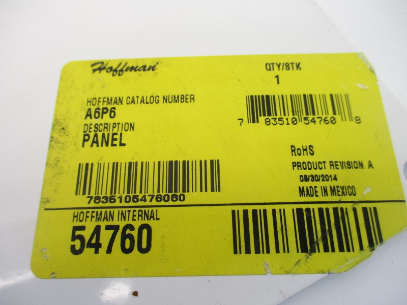 HOFFMAN A6P6 54760 UNMP