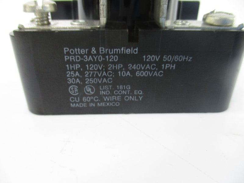 POTTER&BRUMFIELD PRD-3AY0-120 120V 30A UNMP