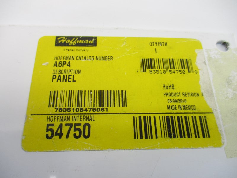 HOFFMAN A6P4 54750 UNMP