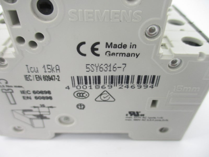 SIEMENS 5SY63176-7 400V 16A NSNP