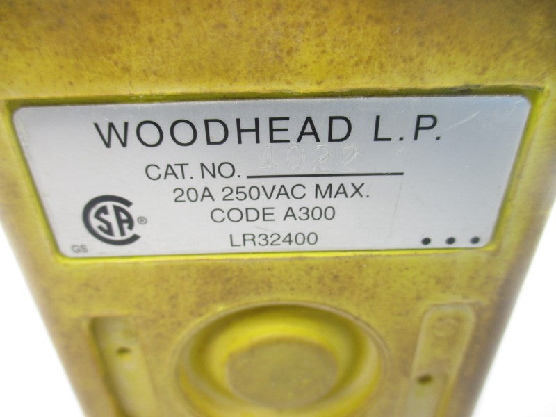 DANIEL WOODHEAD 4022 250VAC 20A UNMP