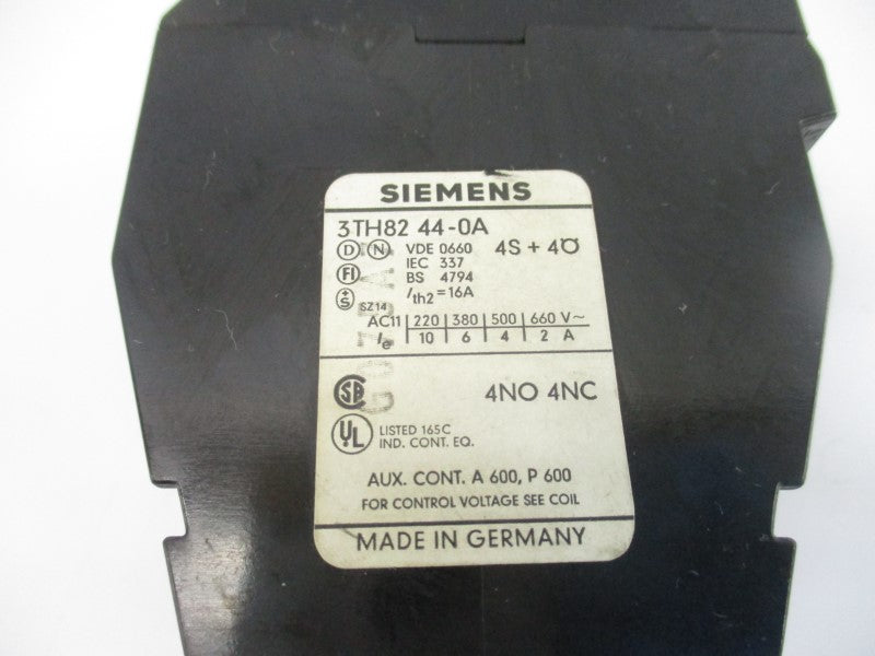 SIEMENS 3TH8244-0A 110V 16A (AS PICTURED) NSNP