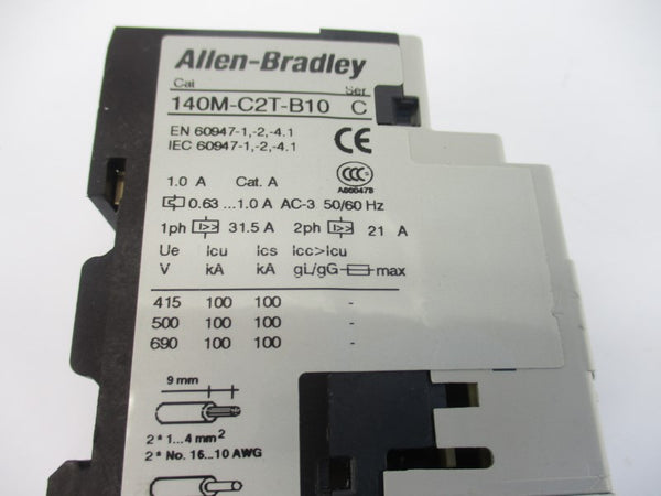 ALLEN BRADLEY 140M-C2T-B10 SER. C 690V 0.63-1.0A UNMP