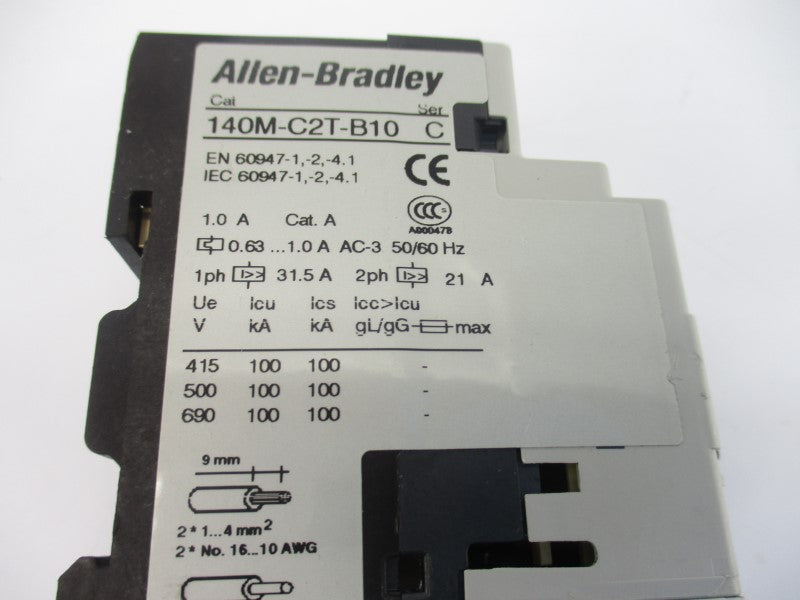 ALLEN BRADLEY 140M-C2T-B10 SER. C 690V 0.63-1.0A UNMP
