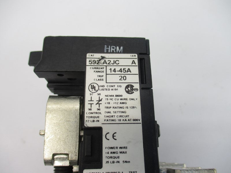 ALLEN BRADLEY 592-A2JC SER. A 600V 14-45A UNMP