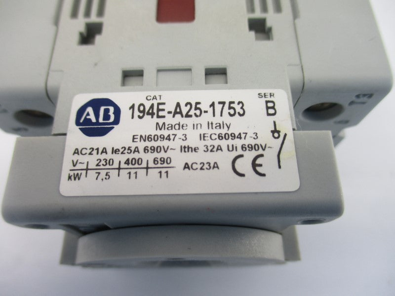 ALLEN BRADLEY 194E-A25-1753 SER. B 690V 32A NSNP