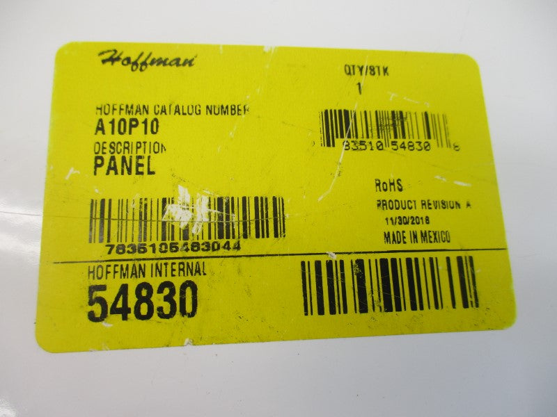 HOFFMAN A10P10 54830 NSNP