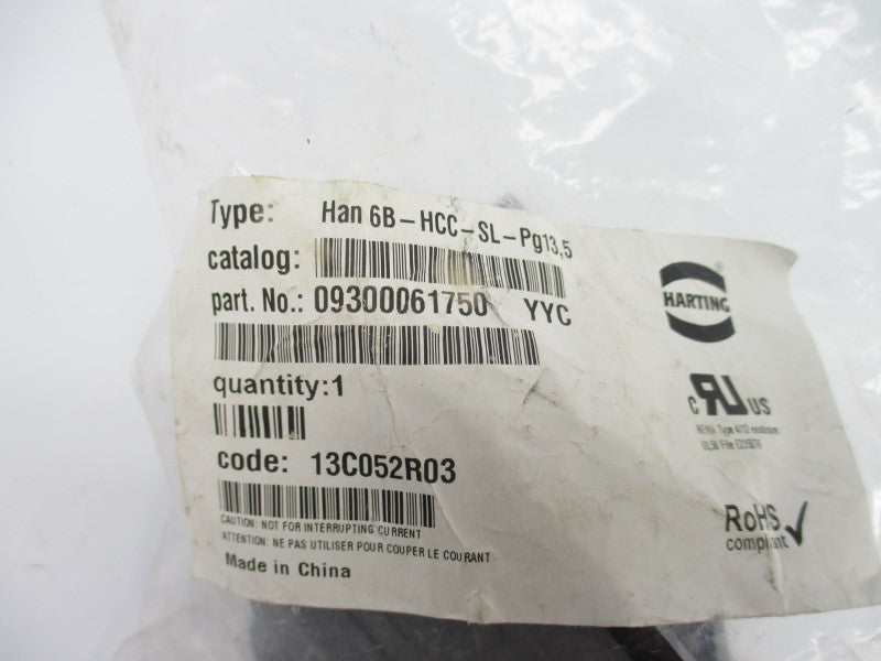 HARTING HAN6B-HCC-SL-PG13,5 09300061750 NSMP