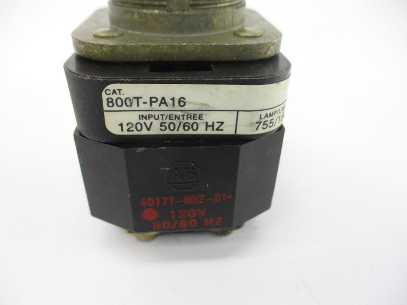ALLEN BRADLEY 800T-PA16 SER. T 120V (NO BULB) NSNP