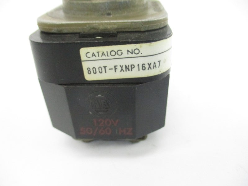 ALLEN BRADLEY 800T-FXNP16XA7 SER. N 120V (NO BULB) UNMP