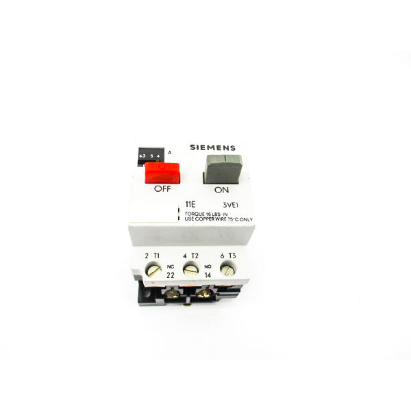 SIEMENS 3VE1010-2K 660V 4-6.3A NSNP