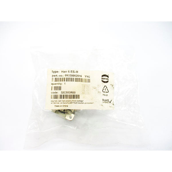 HARTING 09330062616 HAN6ES-M 500V 15A NSMP