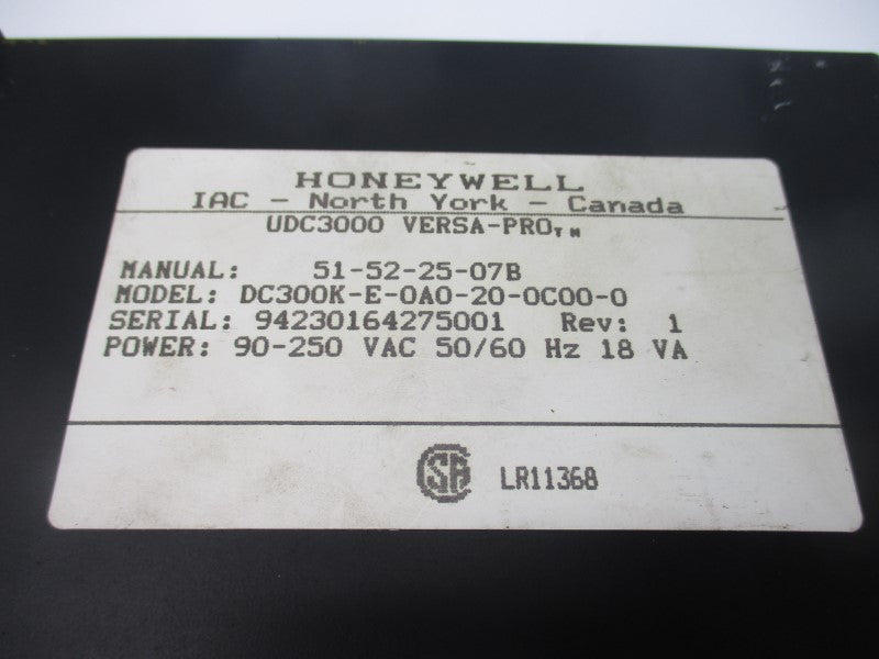 HONEYWELL DC300K-E-0A0-20-0C00-0 90-250VAC UNMP