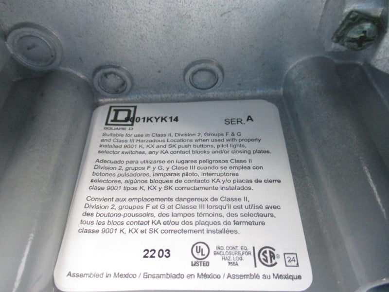 SQUARE D 9001KYK14 SER. A NSNP