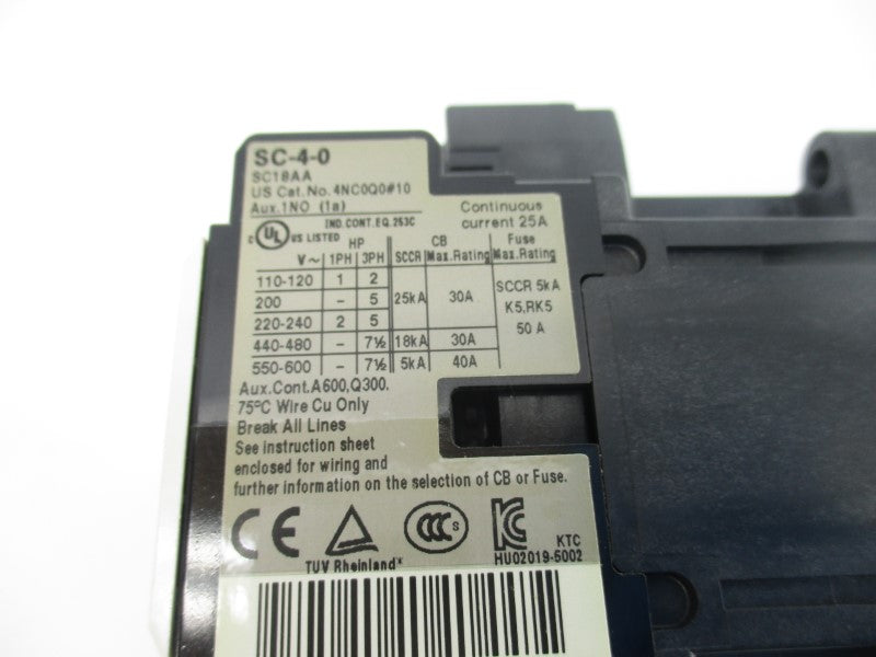 FUJI ELECTRIC 4NC0Q0B10 SC18AA 200-220V 25A NSNP