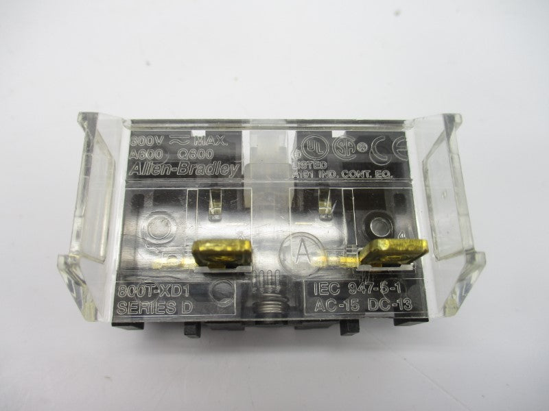 ALLEN BRADLEY 800T-XD1 SER. D 600VAC UNMP