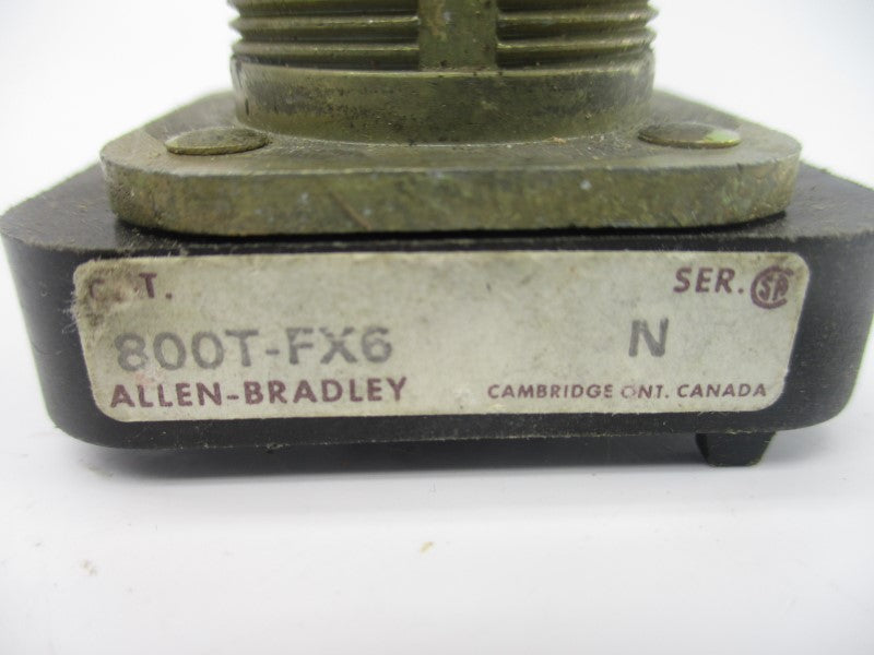 ALLEN BRADLEY 800T-FX6 SER. N (AS PICTURED) NSNP
