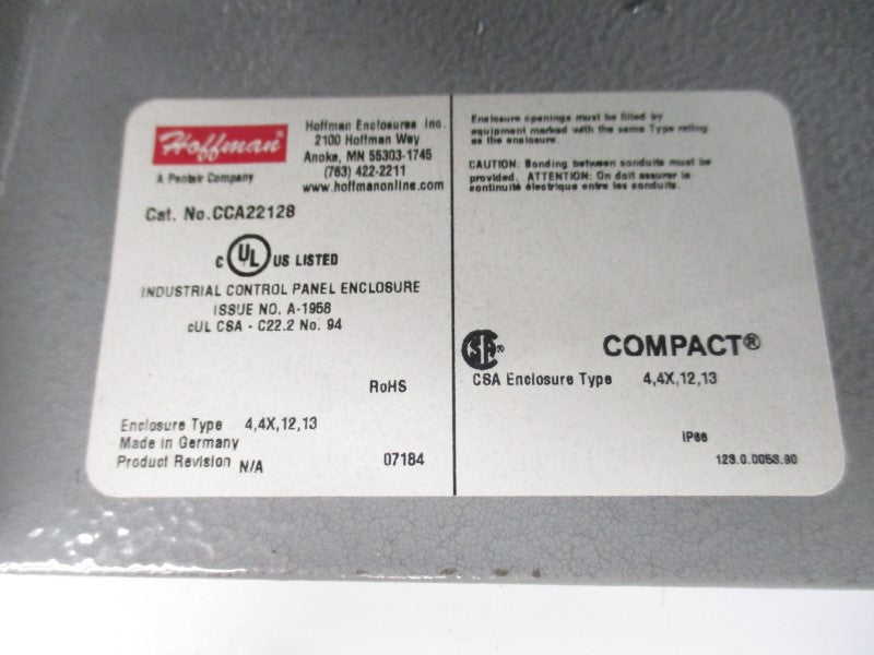 HOFFMAN CCA22128 NSNP
