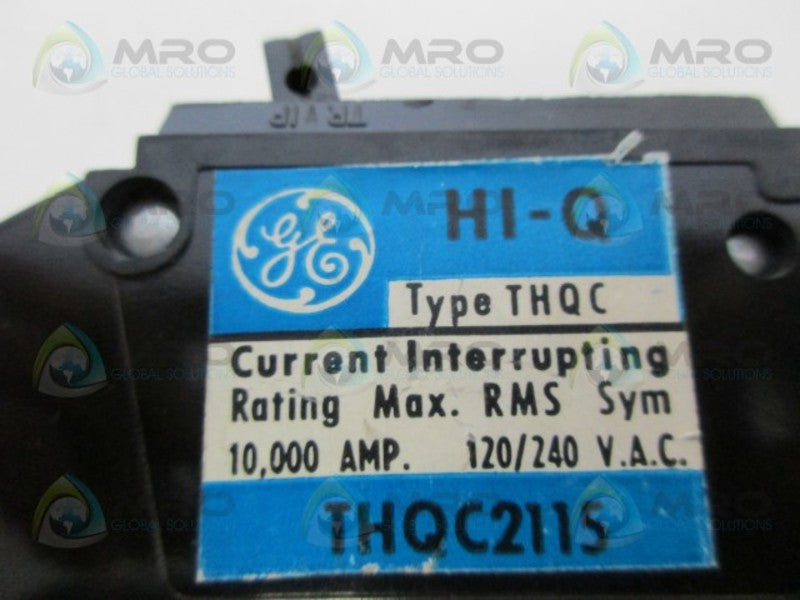 GENERAL ELECTRIC THQC2115 2PL 15AMP CIRCUIT BREAKER UNMP