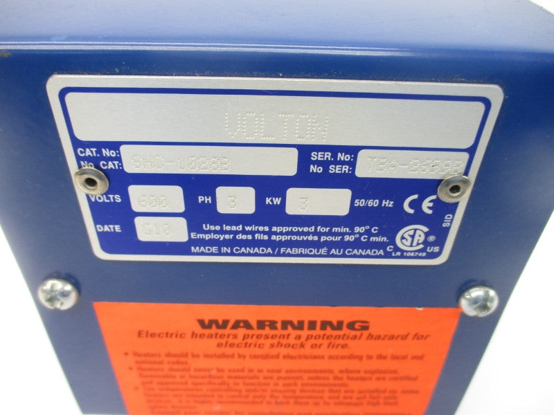 HEATER SHC-1028B 600V NSNP